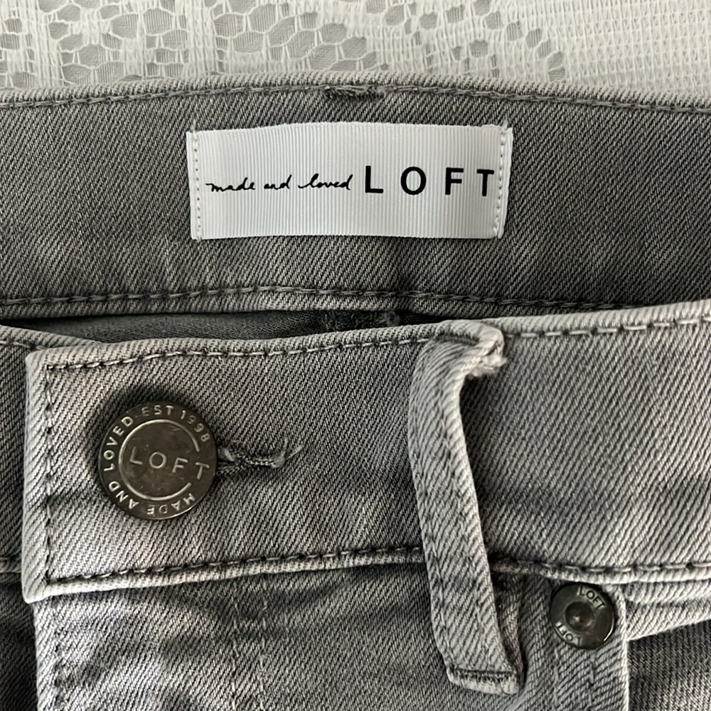 Loft modern skinny crop jeans